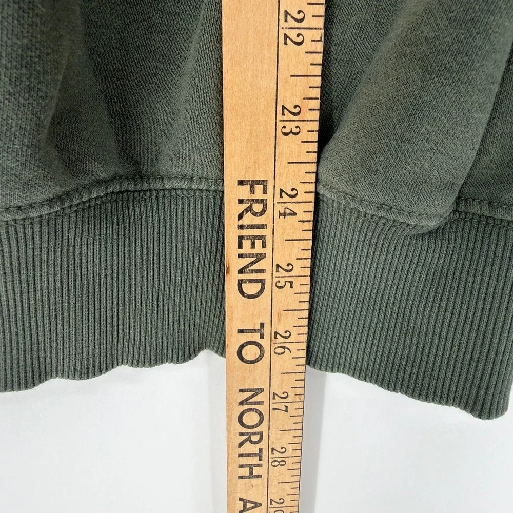 The North Face Mens Half Dome Pullover Hoodie Olive Green Large Fleece Hoodie